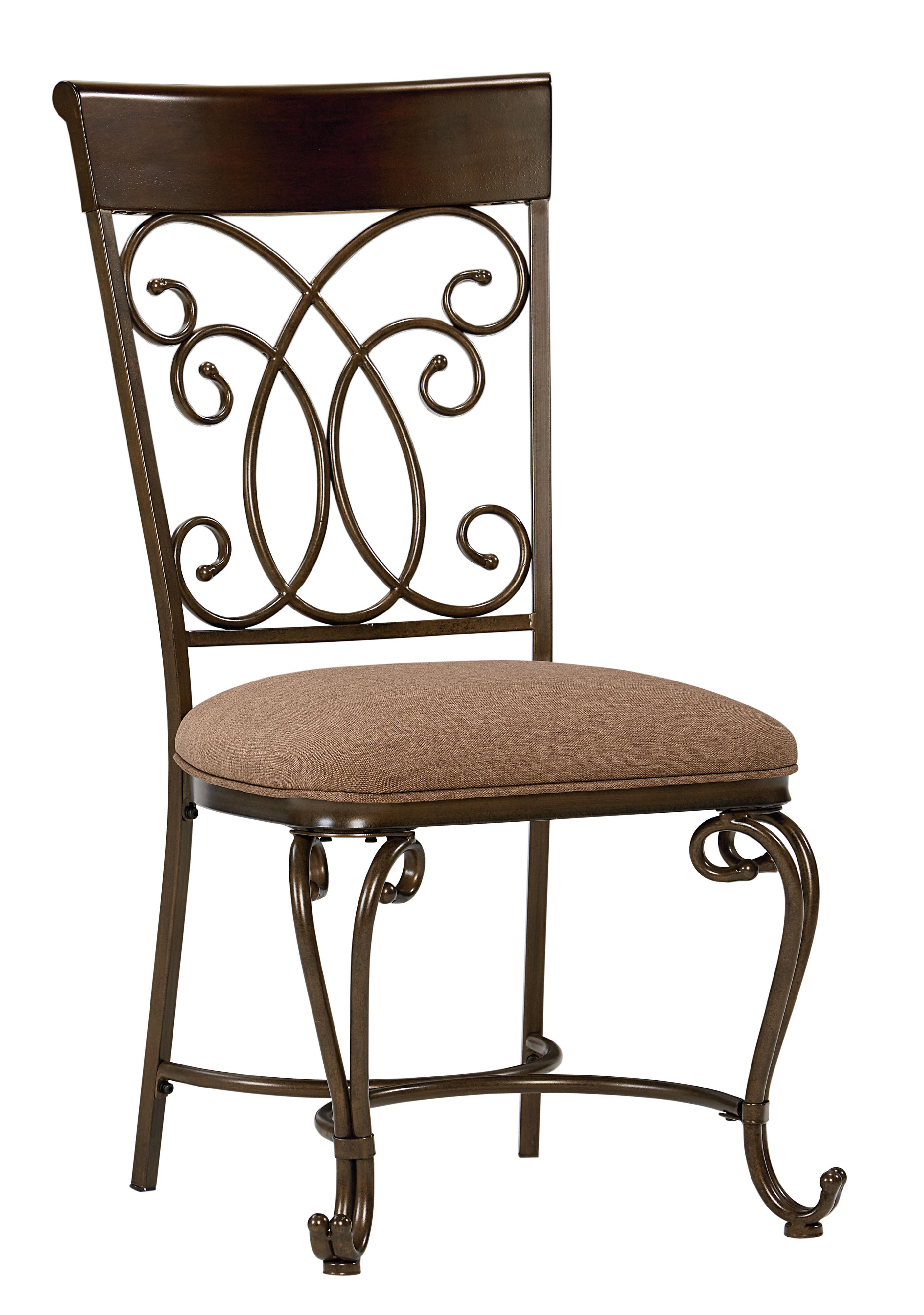 Standard Furniture Bombay Round Table and Chair Set With Metal Scroll